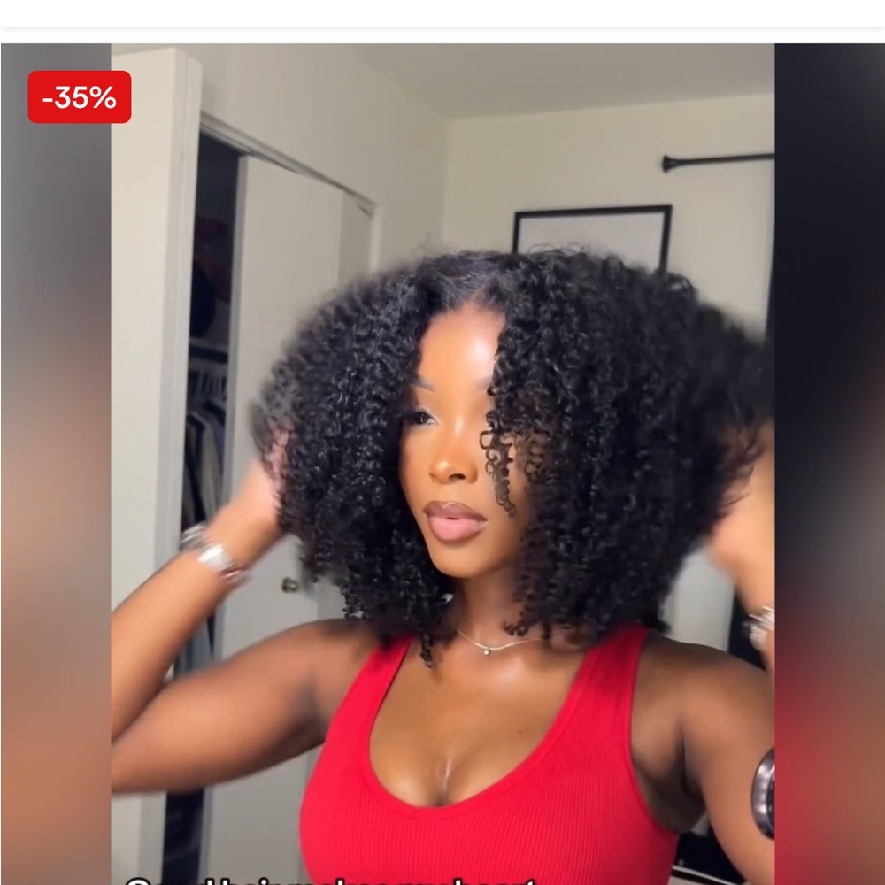Never installed kinky curly wig by Beauty Forever